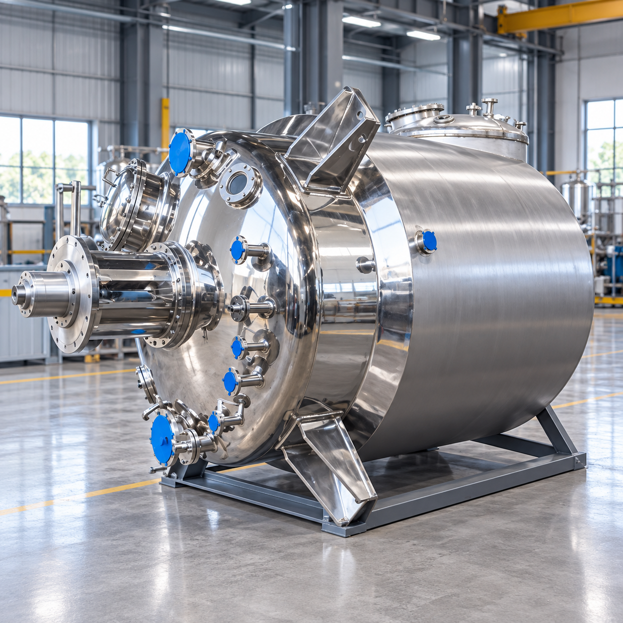 Stainless steel chemical vessel by Authensia Equipment System, trusted reactor manufacturers in India 